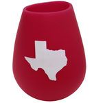 Wine2Go Silicone Wine Cup in Pink with Texas State