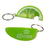 Corona Lime Wedge Bottle Opener Keychain