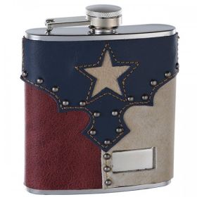 6 Oz. Hip Flask Holder with Texas Pride Design