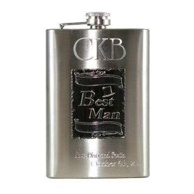 Custom Engraved Best Man Wedding Flasks